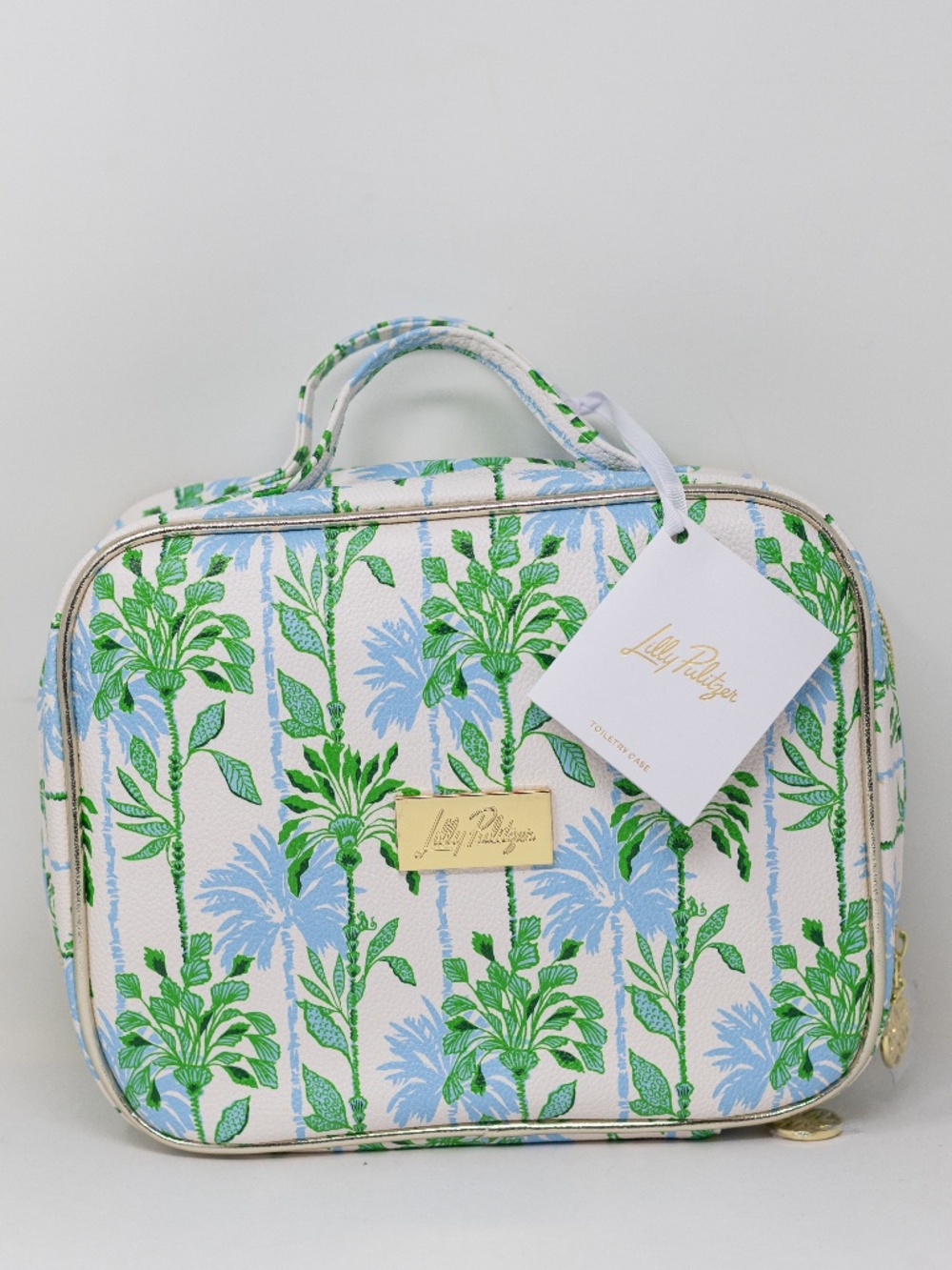 NEW Lilly Pulitzer Toiletry Travel Makeup Beauty Case Swayin In The Breeze Print